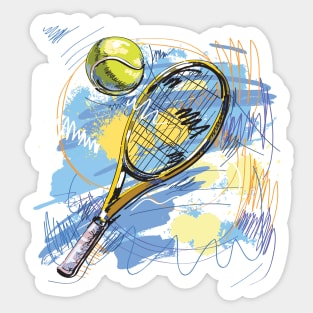 tennis lovers Sticker